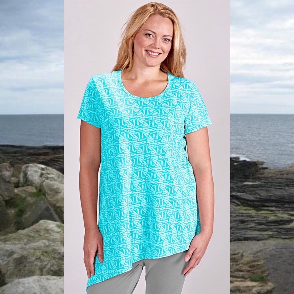 Fresh Produce Aqua Fans Asymmetrical Top